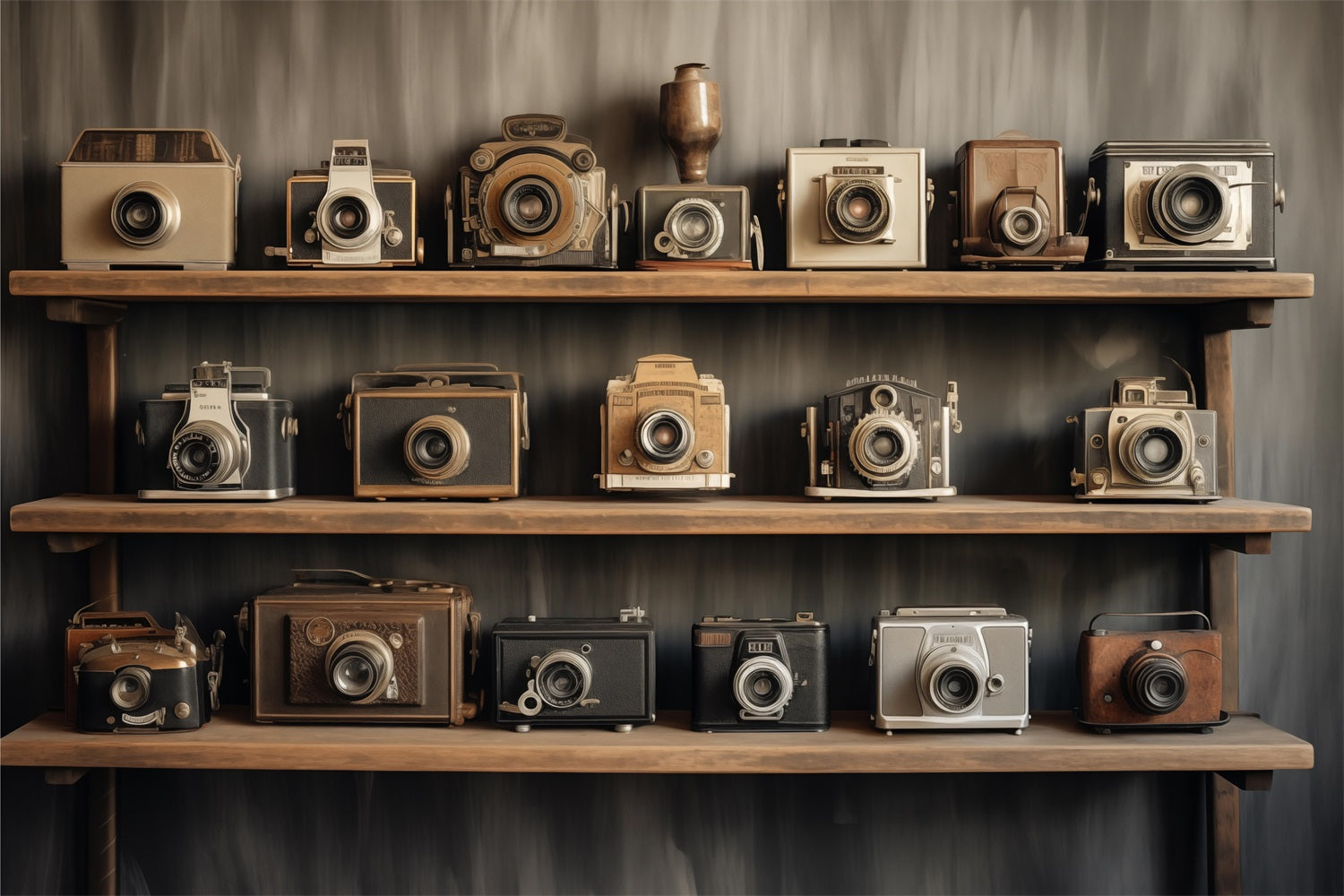 Fotografie Backdrops Vintage Antike Regal Kamera Dekor Backdrop BRP11-596