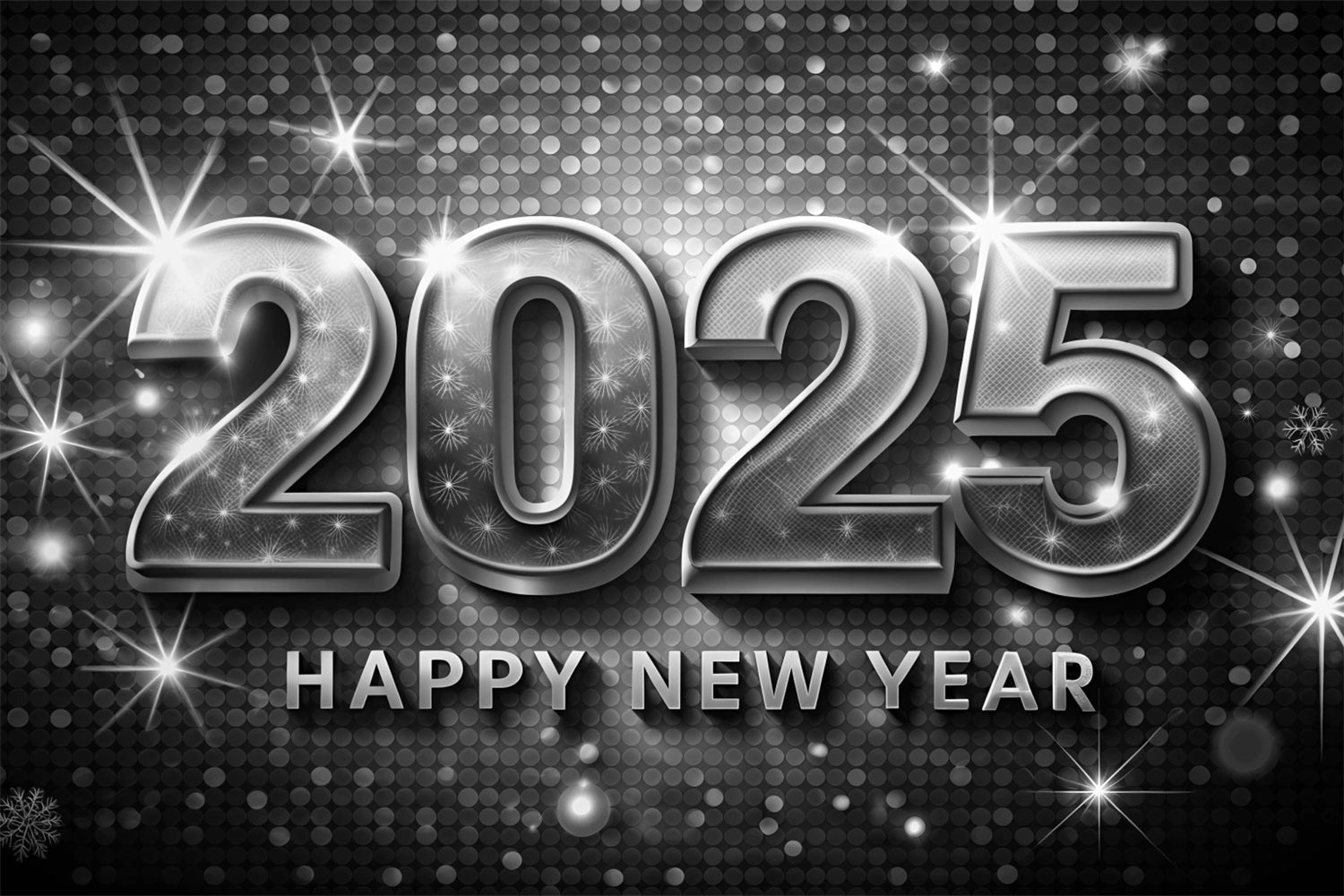 Neujahrs-Hintergrund 2025 Glitzernde Feier-Hintergrundkulisse BRP12-106
