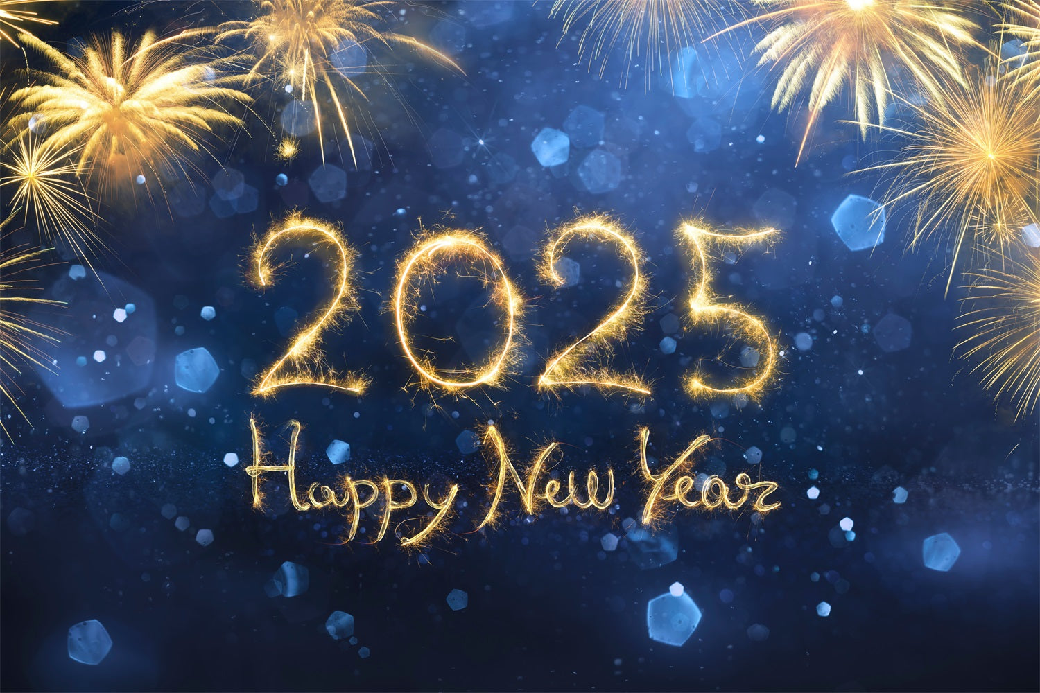 Neujahr 2025 Backdrop Feuerwerk Feiern Backdrop BRP12-108