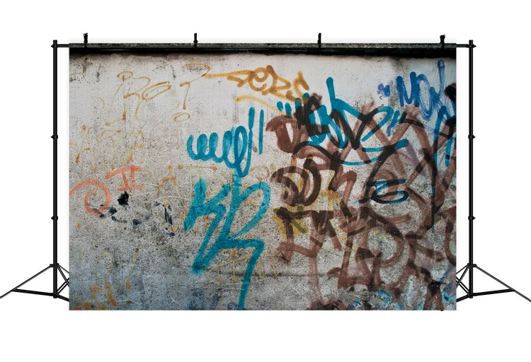 Graffiti Backdrop Fotografie Gealterte Urban Art Backdrop BRP12-120