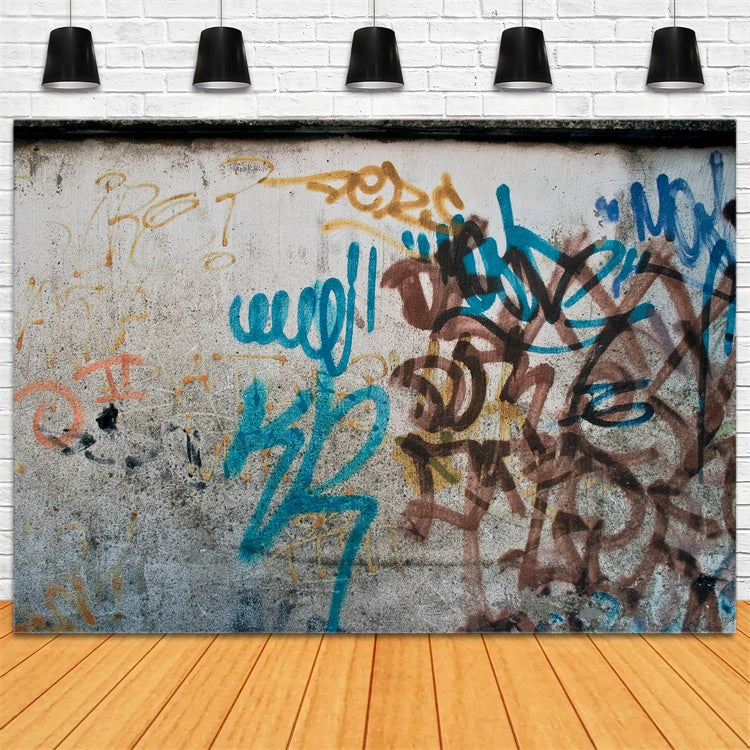 Graffiti Backdrop Fotografie Gealterte Urban Art Backdrop BRP12-120