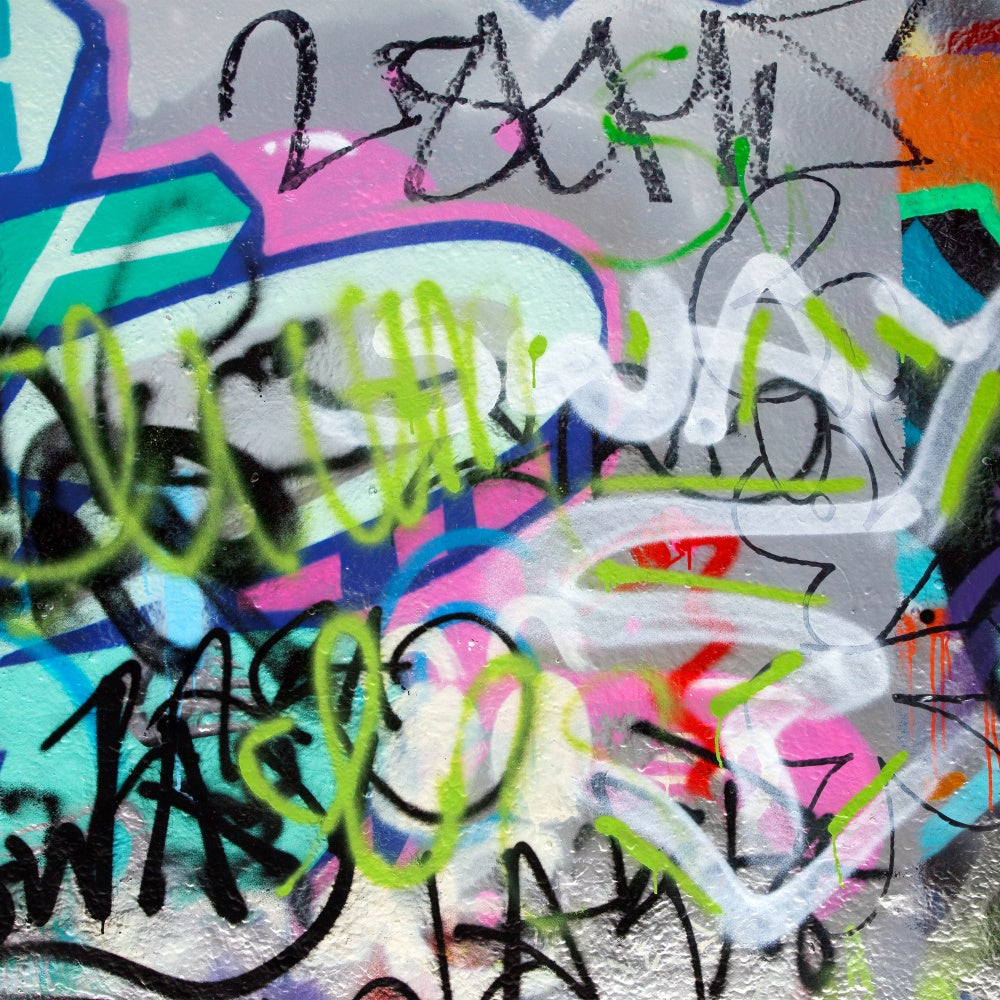 Graffiti Backdrop Fotografie Fluoreszierende Wand Kunst Hintergrund BRP12-121