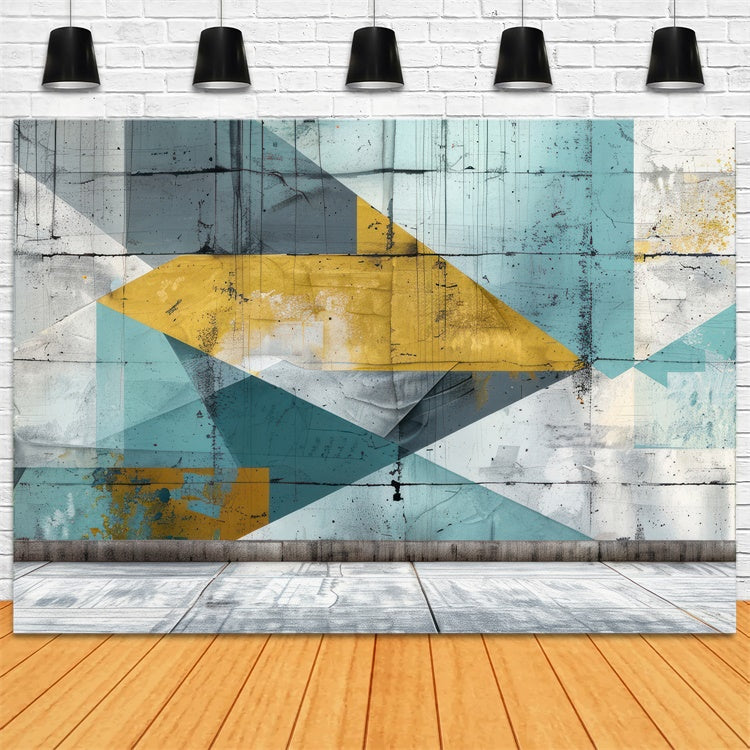 Individueller Graffiti-Hintergrund Buntes geometrisches Muster Hintergrund BRP12-129