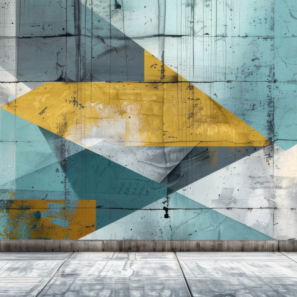 Individueller Graffiti-Hintergrund Buntes geometrisches Muster Hintergrund BRP12-129