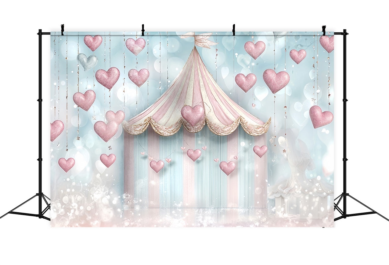 Valentinsthema Backdrop Pastell Zelt Herz Dekorationen Backdrop BRP12-243