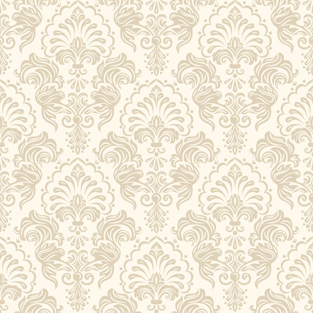 Damast-Fotohintergrund Cremefarbenes Beige Floral Dekorativer Hintergrund BRP12-609