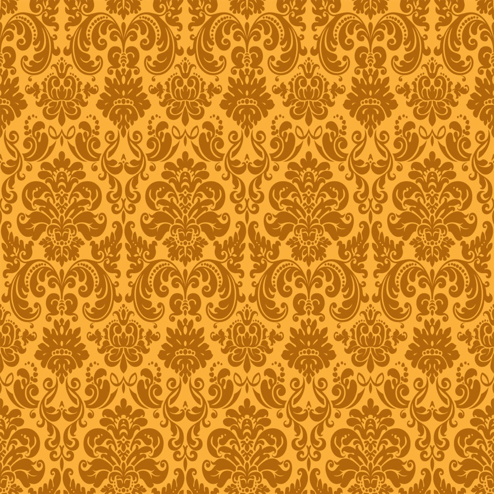 Damast Fotokulissen Golden Barock Ornamental Hintergrund BRP12-616