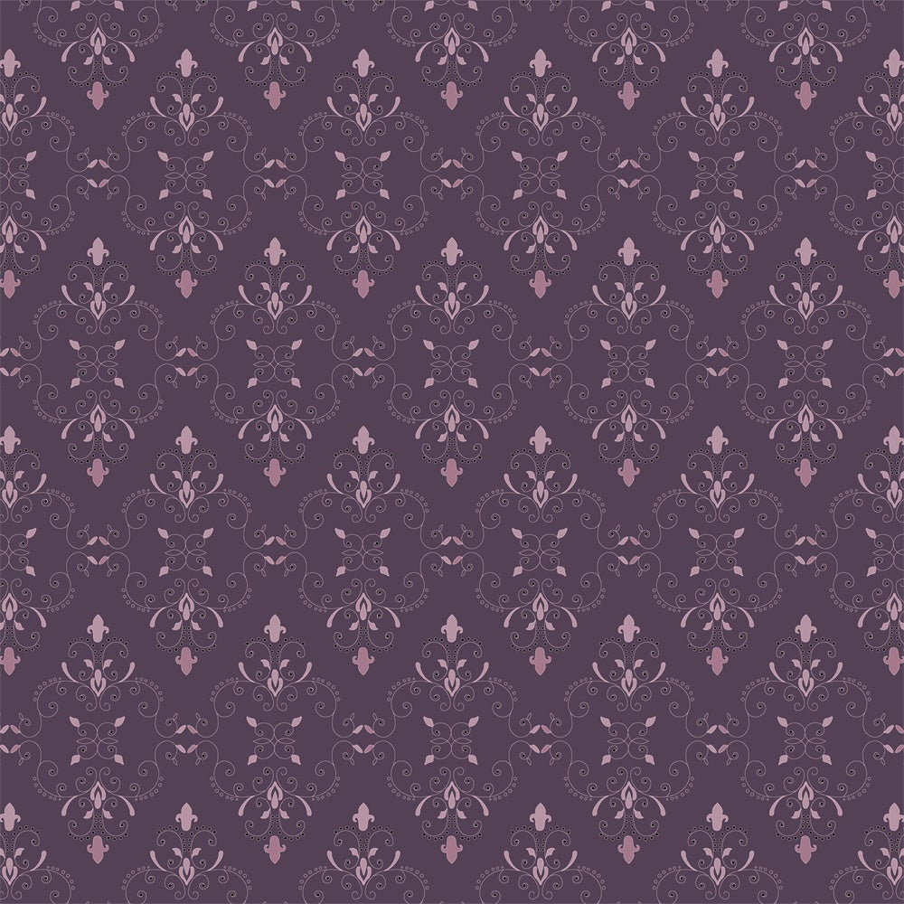 Damast Backdrops Regal Lila Barock Muster Hintergrund BRP12-623