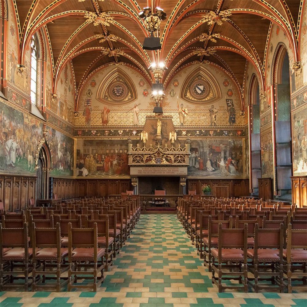 Kirche Backdrop Design Mittelalterliche religiöse Gemälde Kunst Backdrop BRP12-716
