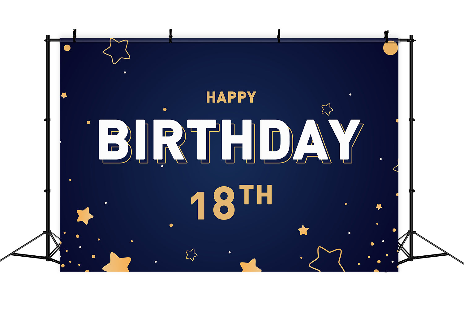 Personalisierte Backdrop für Geburtstag Sternennacht 18. Party Backdrop BRP2-144