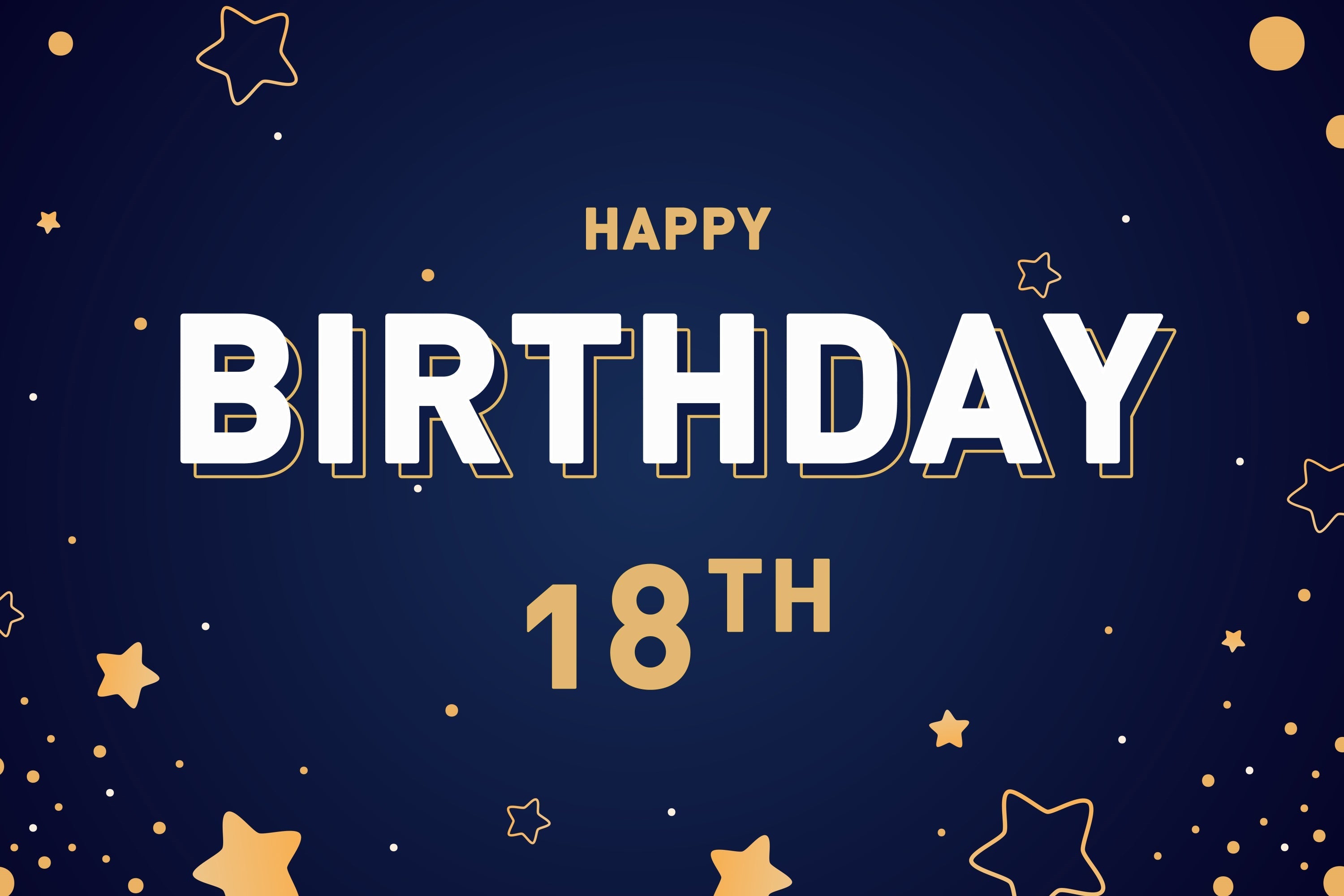 Personalisierte Backdrop für Geburtstag Sternennacht 18. Party Backdrop BRP2-144