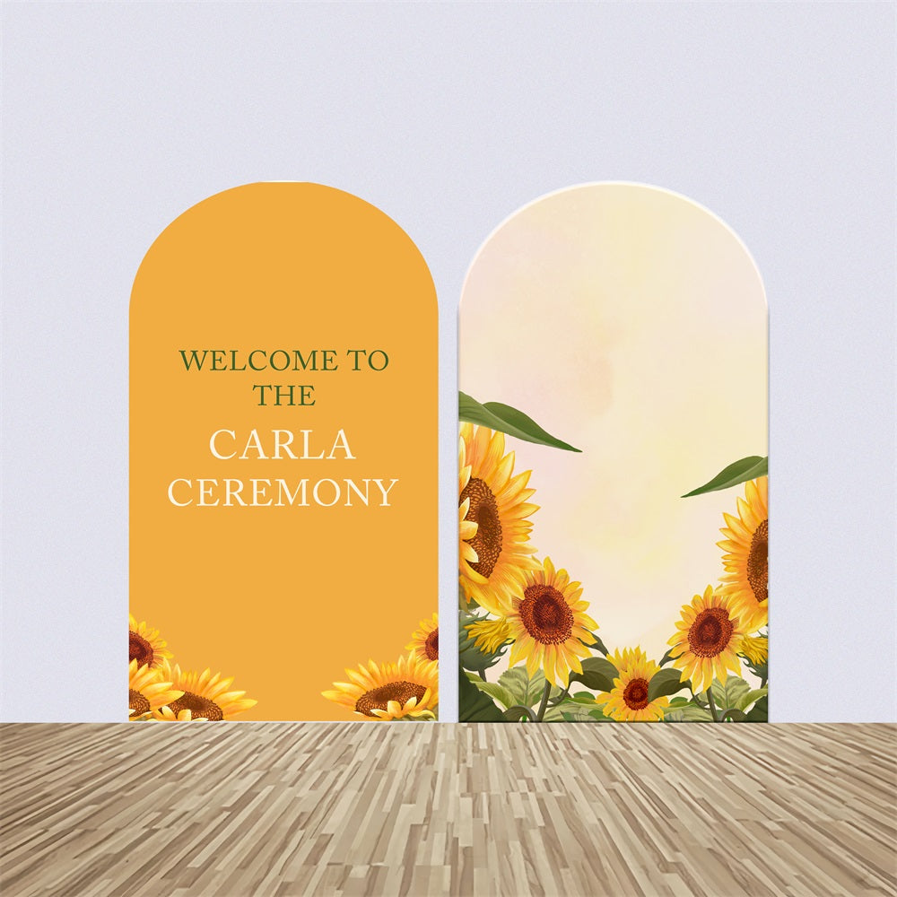 Personalisierte Baby Shower Backdrop Sonnenblume Garten Bogen Backdrop Kit BRP2-195