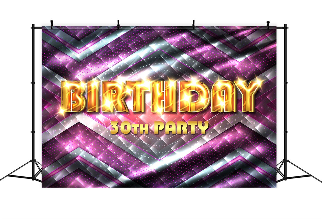 Custom Backdrops für Geburtstage Glühende 30. Feier Backdrop BRP2-246