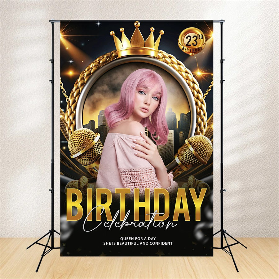 Individueller Geburtstag Backdrop 23. Crown Royal Celebration Backdrop BRP2-49