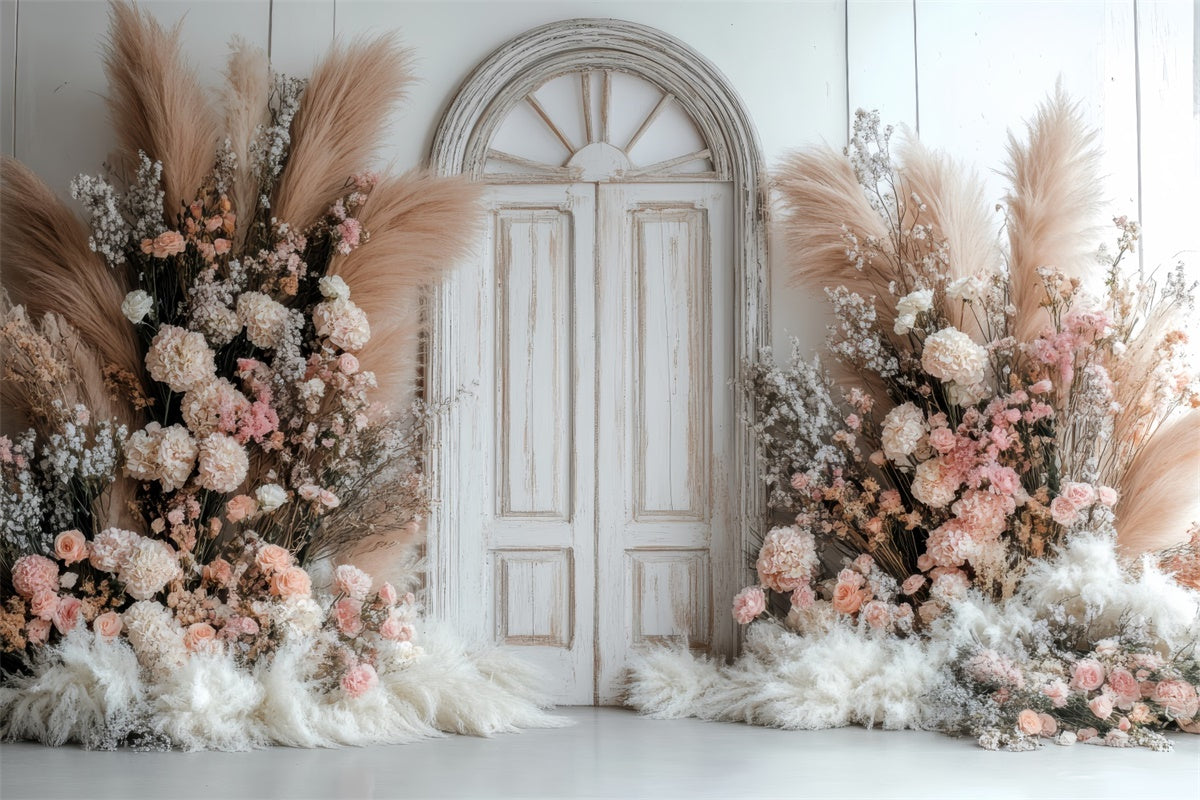 Floraler Hintergrund Cremig Rosa Florale Eleganz Hintergrund BRP2-84