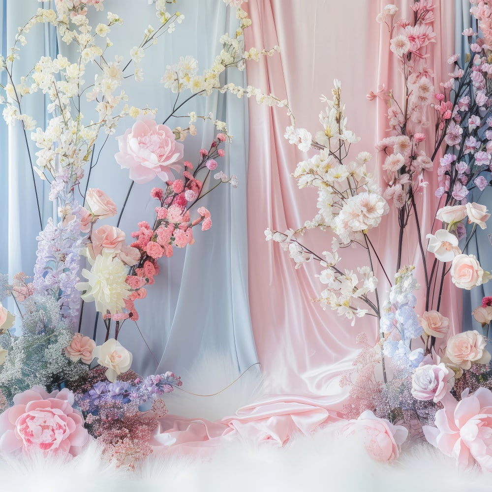 Blumen Fotohintergrund Soft Pastell Floral Elegance Backdrop BRP2-85