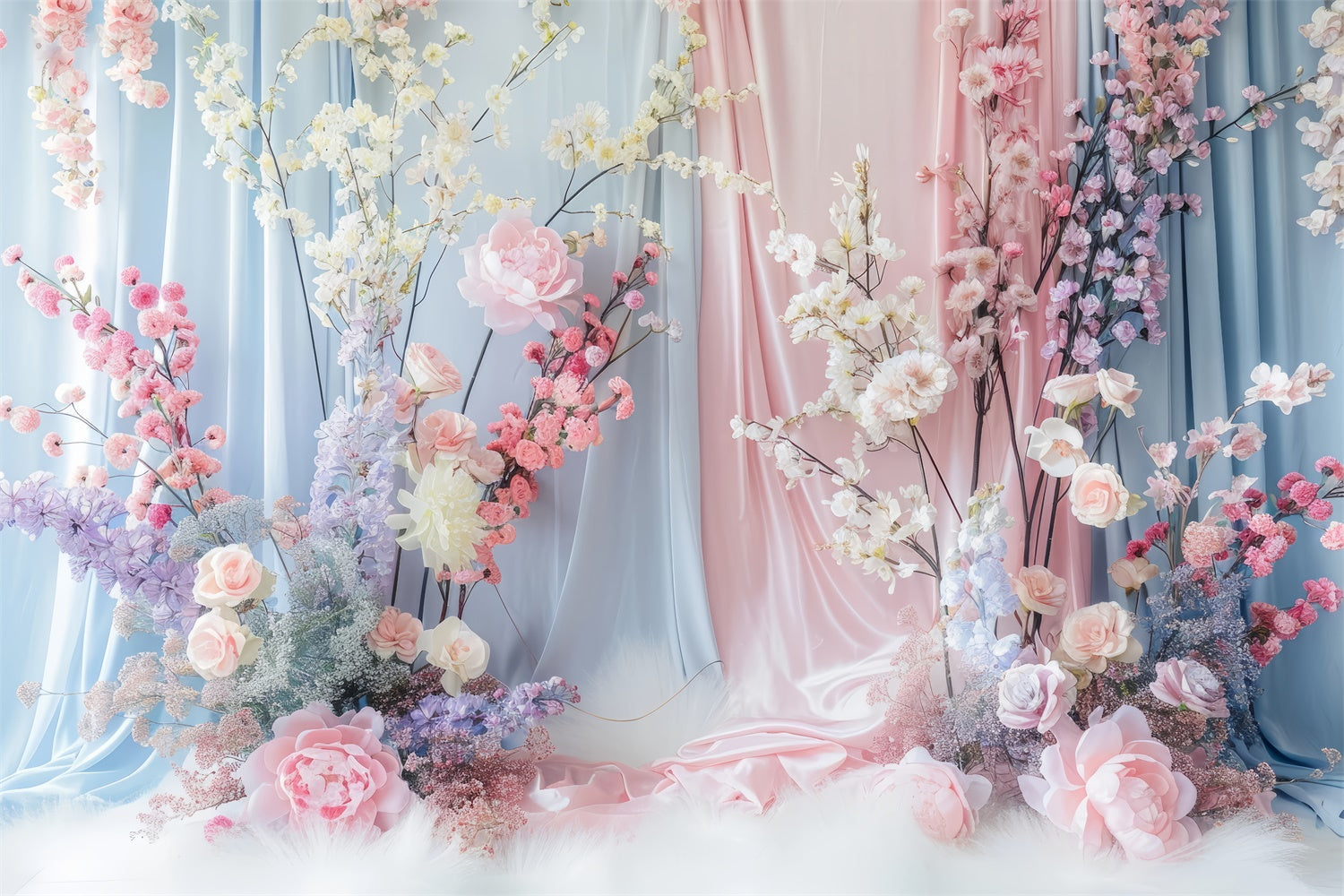 Blumen Fotohintergrund Soft Pastell Floral Elegance Backdrop BRP2-85