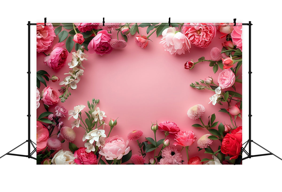 Blumenfotografie Backdrop Fotografie Zarte Pfingstrosen Rose Blush Backdrop BRP2-98