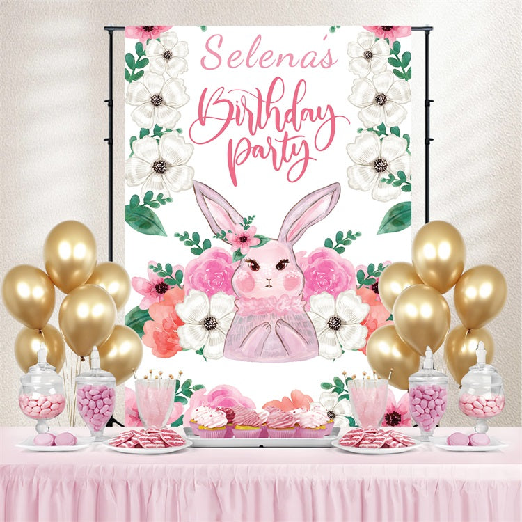 Ostern Backdrop Happy Bunny Blume Personalisierte Backdrop BRP3-172