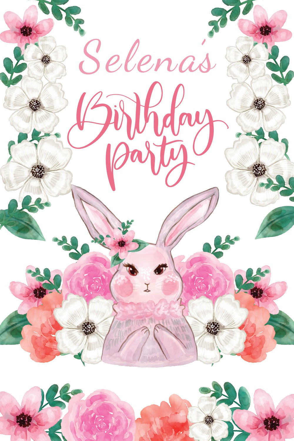 Ostern Backdrop Happy Bunny Blume Personalisierte Backdrop BRP3-172