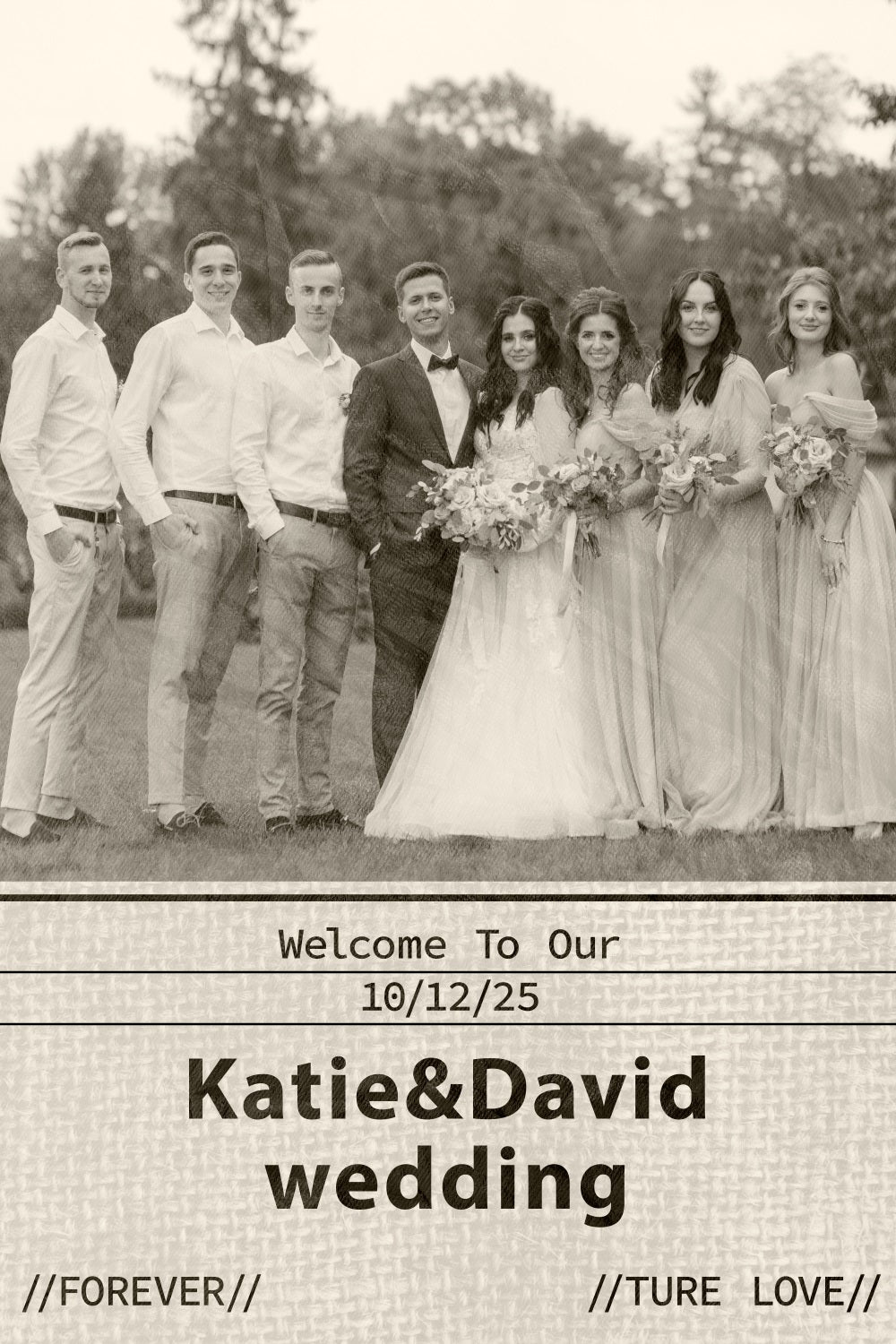 Hochzeit Backdrops Forever Love Party Personalisierte Backdrop BRP3-193