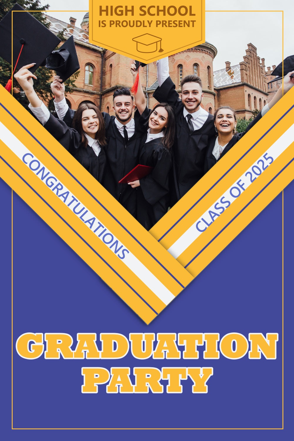 Graduation Backdrop Fotoshooting High School Personalisierte Party Graduation Backdrop BRP3-232