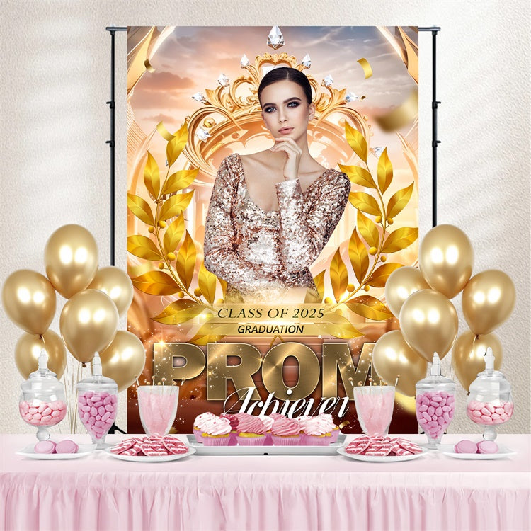 Personalisierte Graduation Backdrop Luxurious Prom Graduation Party Backdrop BRP3-26
