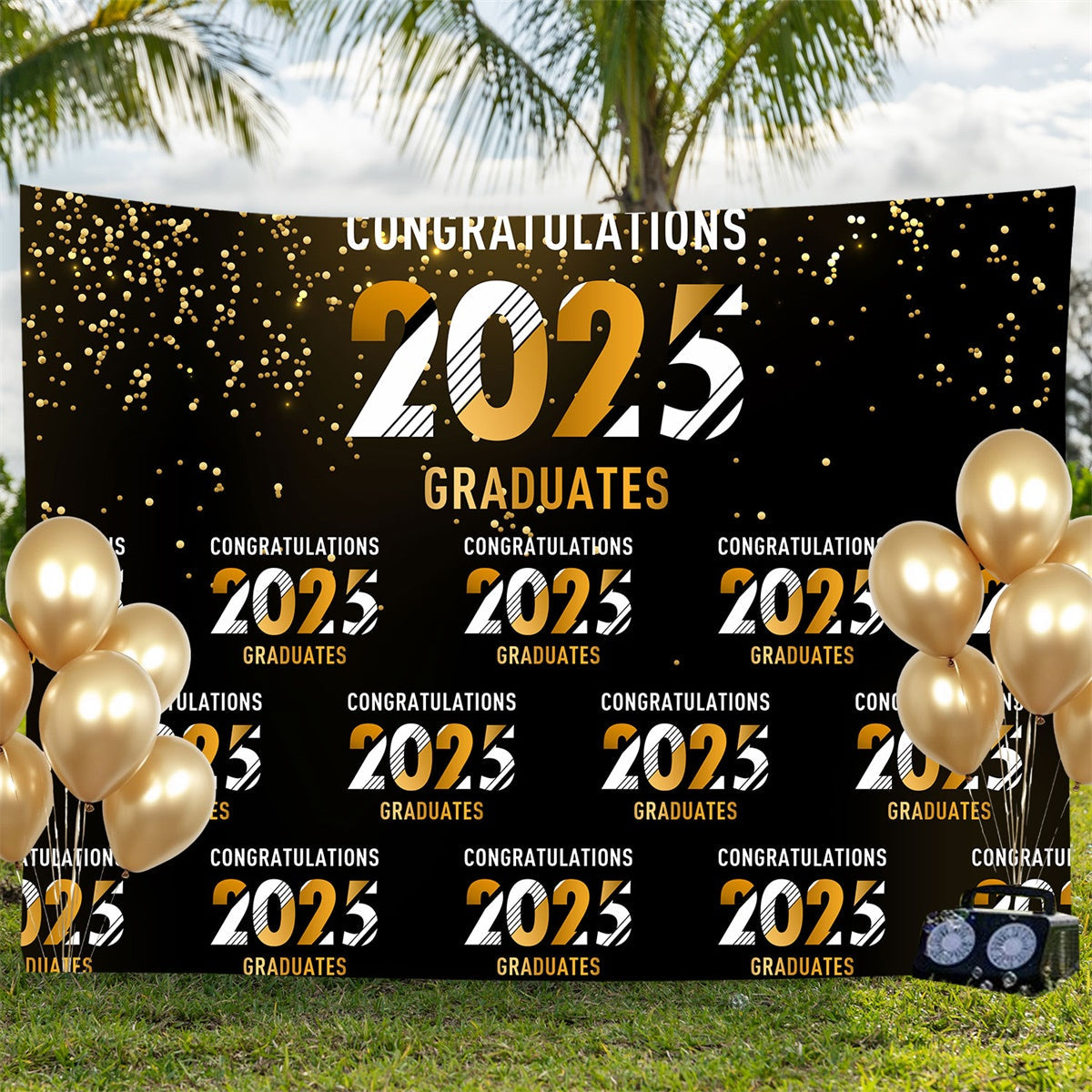 Personalisierte Graduation Backdrop Sparkling Celebration Graduation Party Backdrop BRP3-4