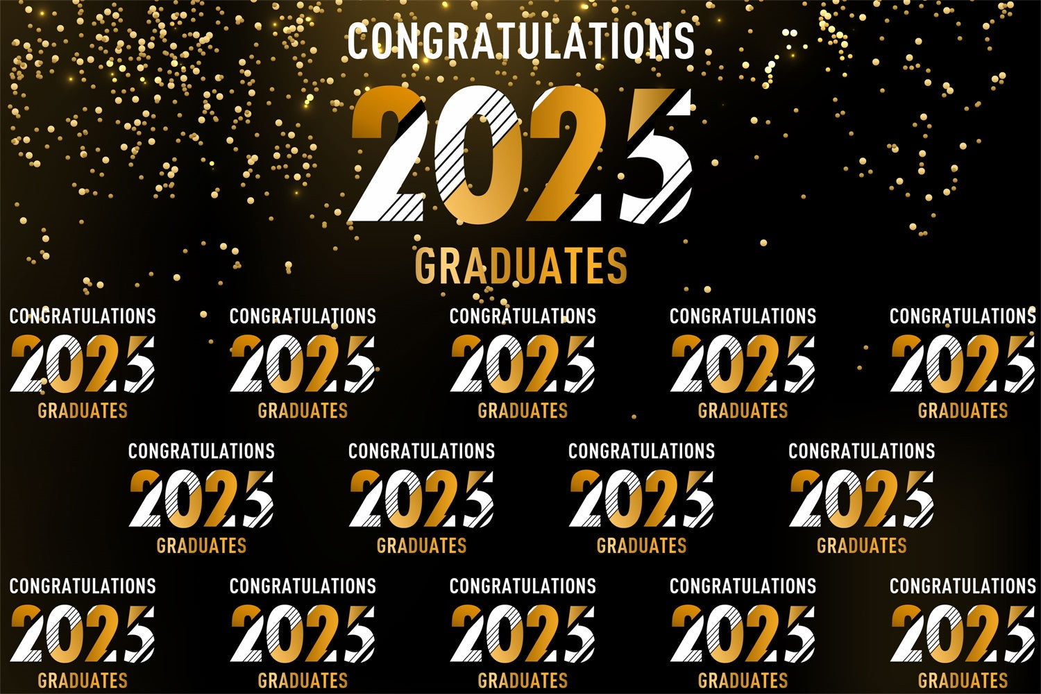 Personalisierte Graduation Backdrop Sparkling Celebration Graduation Party Backdrop BRP3-4