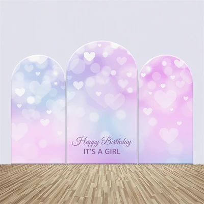 Personalisierte Geburtstag Backdrops Dreamy Heart Sparkle Arch Backdrop Kit BRP3-64