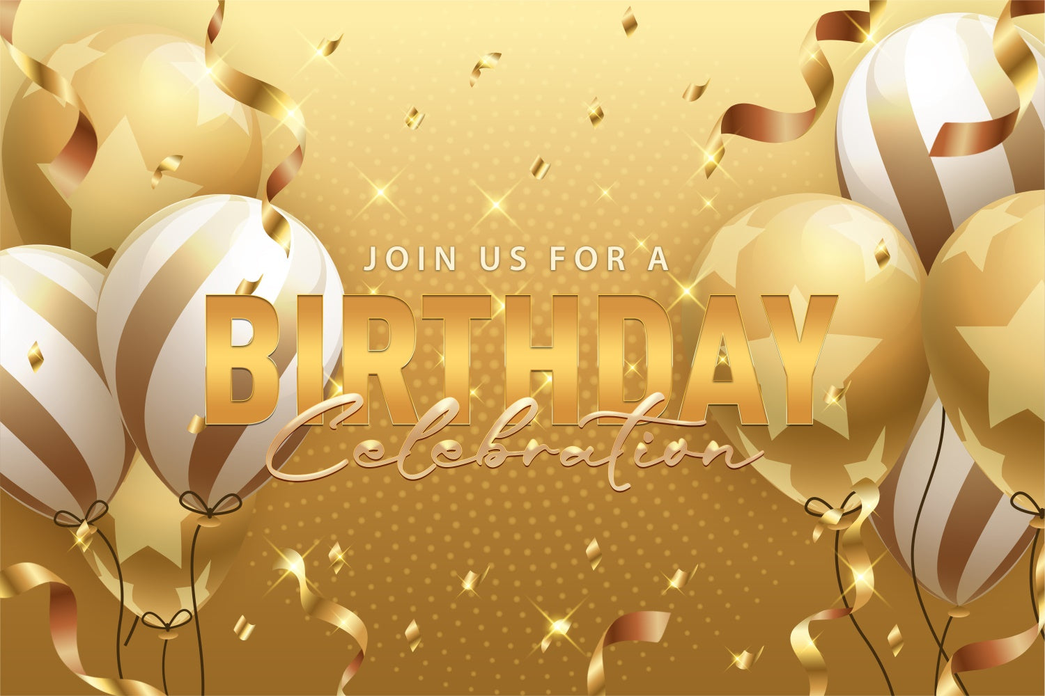 Benutzerdefinierte Geburtstag Backdrops Glühende Glitter Konfetti Backdrop BRP3-72