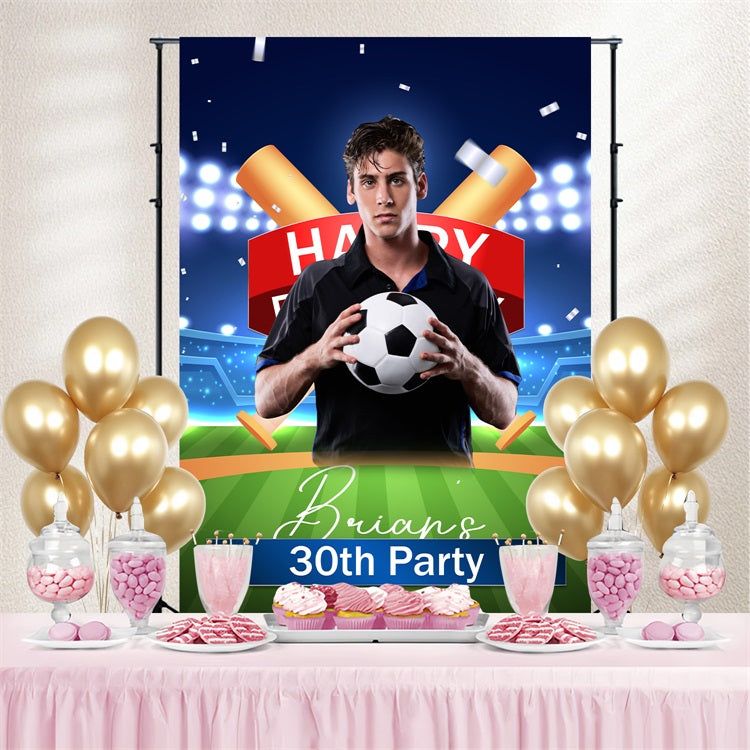 Benutzerdefinierte Backdrop For Geburtstag Sports Party Backdrop BRP4-20