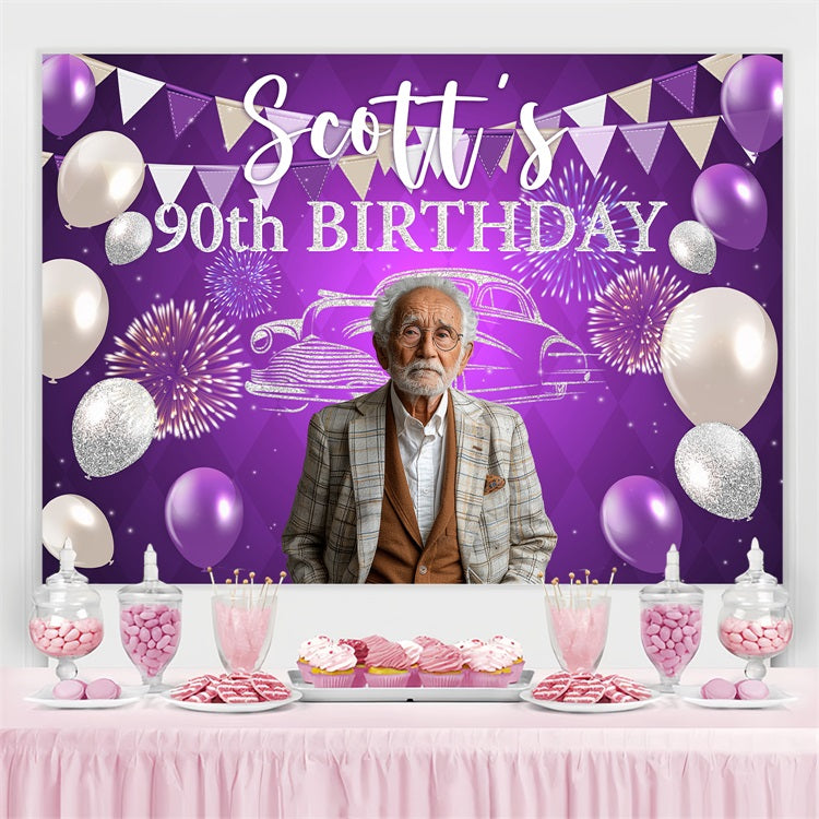 Benutzerdefinierte Made Geburtstag Backdrops Glitzer Stern Cartoon Backdrop BRP4-25