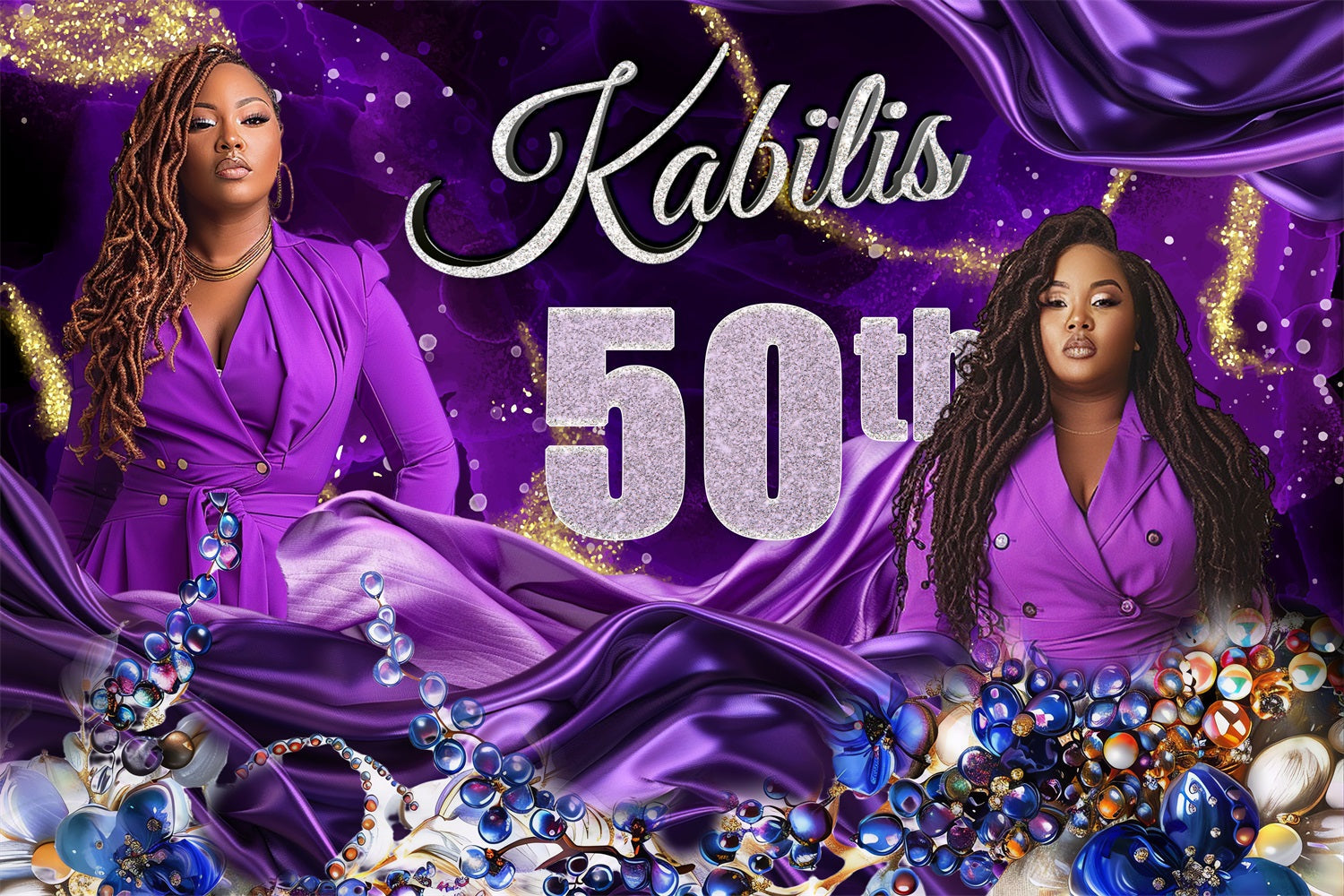 Personalisierte Happy Geburtstag Backdrop 20th Diamonds Cash Backdrop BRP4-36