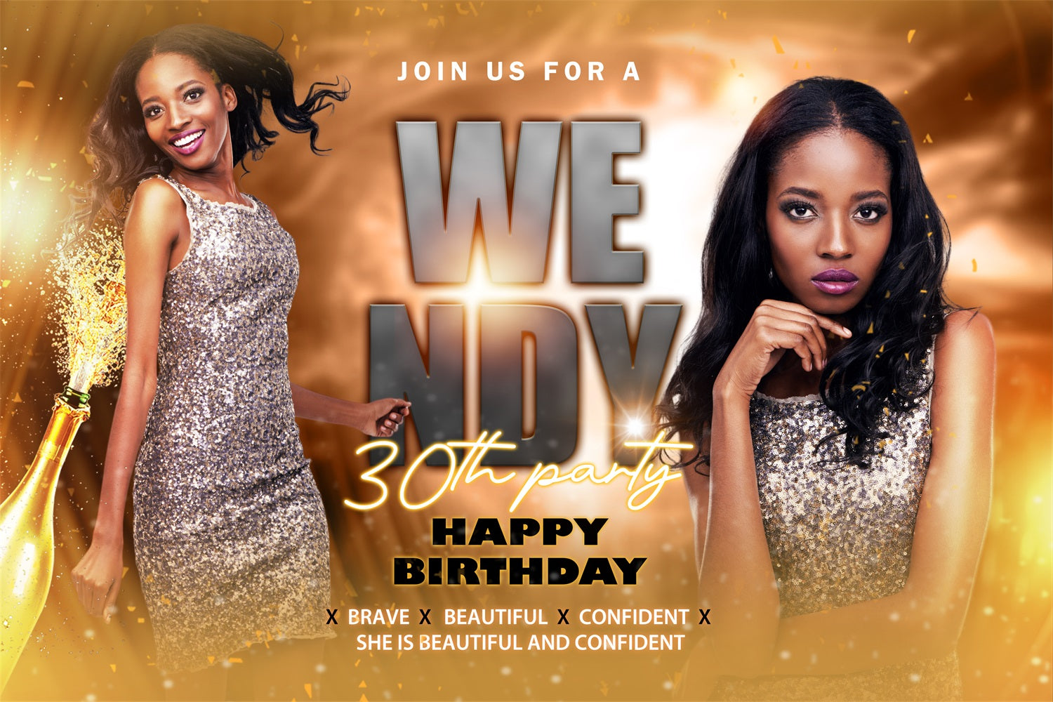 Geburtstag Backdrop Cartoon Grandma Hug Personalisierte Backdrop CSH4-51