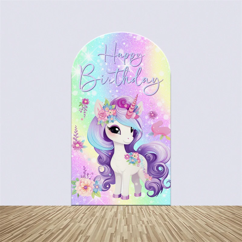 Geburtstag Backdrop Ideen Magische Einhorn Floral Arch Backdrop Kit BRP5-112