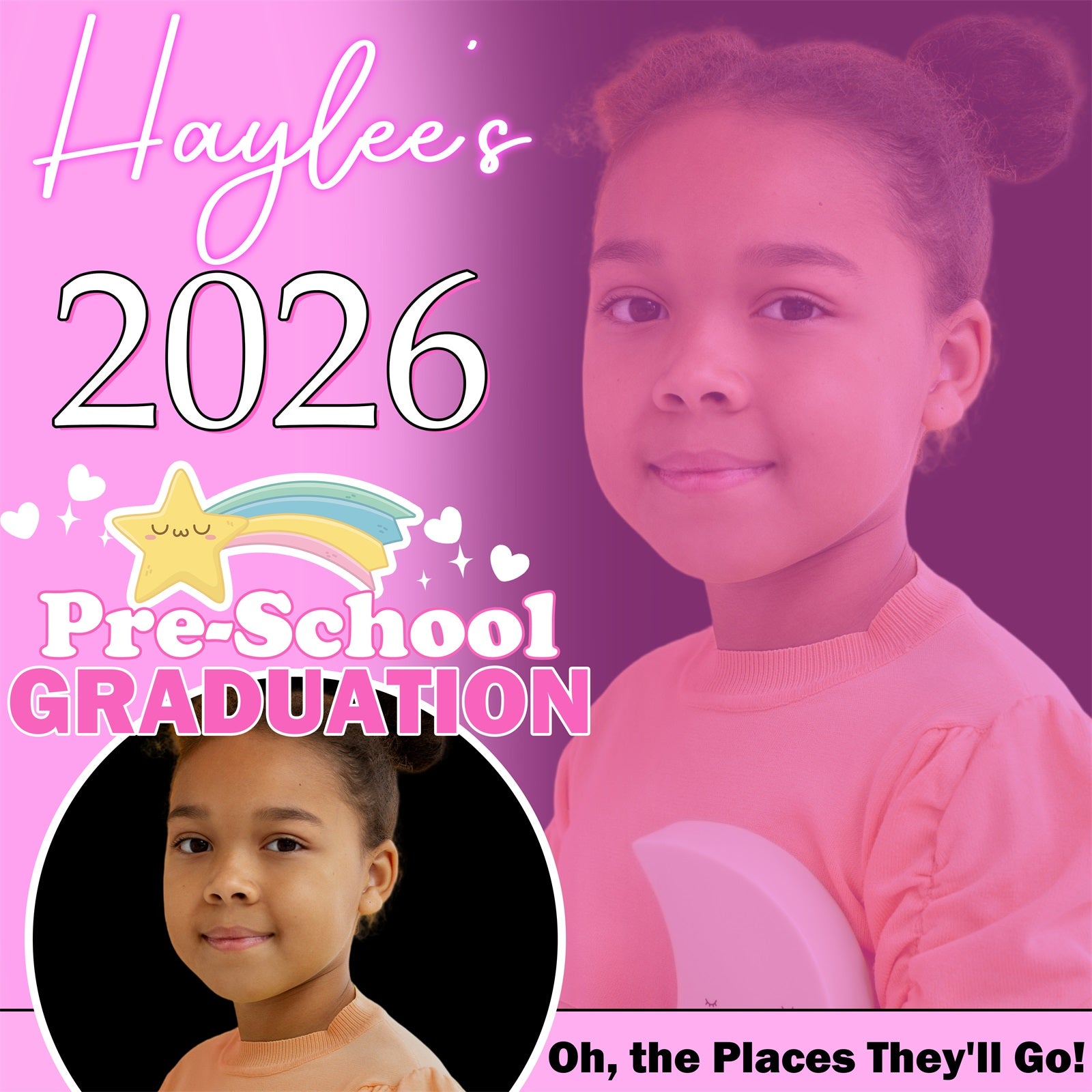 Graduation Backdrop Photoshoot Kindergarten Zeiten Personalisierte Party Graduation Backdrop BRP5-229