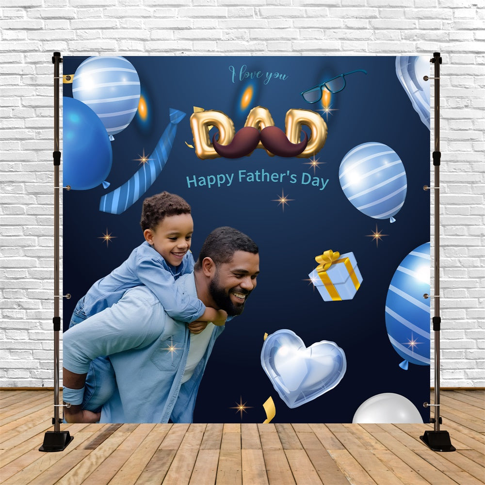 Fotokulisse Vatertag Ballon Buchstaben Geschenk Personalisierte Kulisse BRP5-60