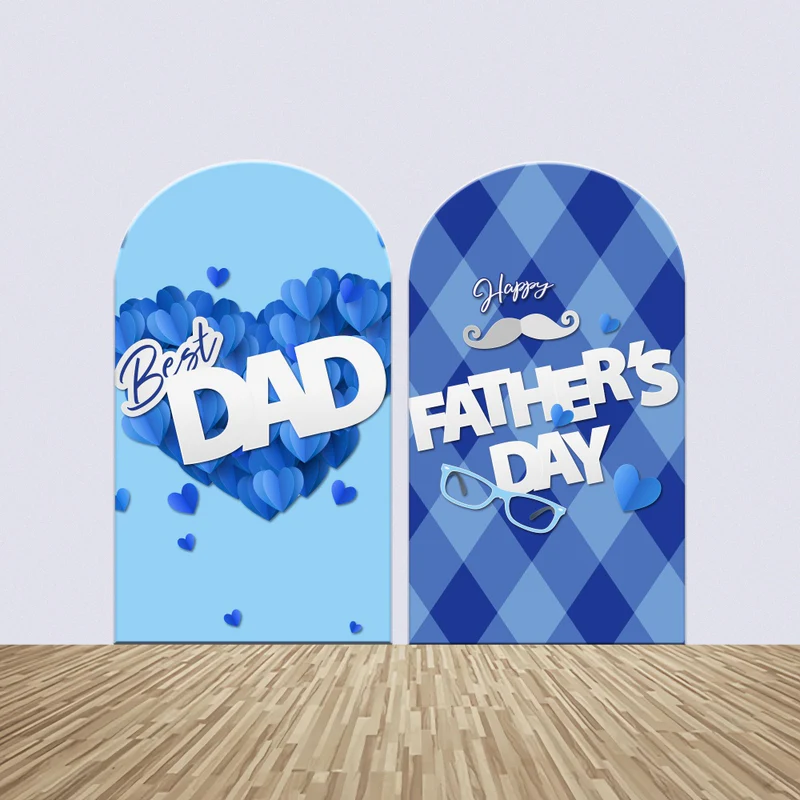 Väter Tag Backdrop Ideen Blaues Herz Bogen Backdrop Kit BRP5-61