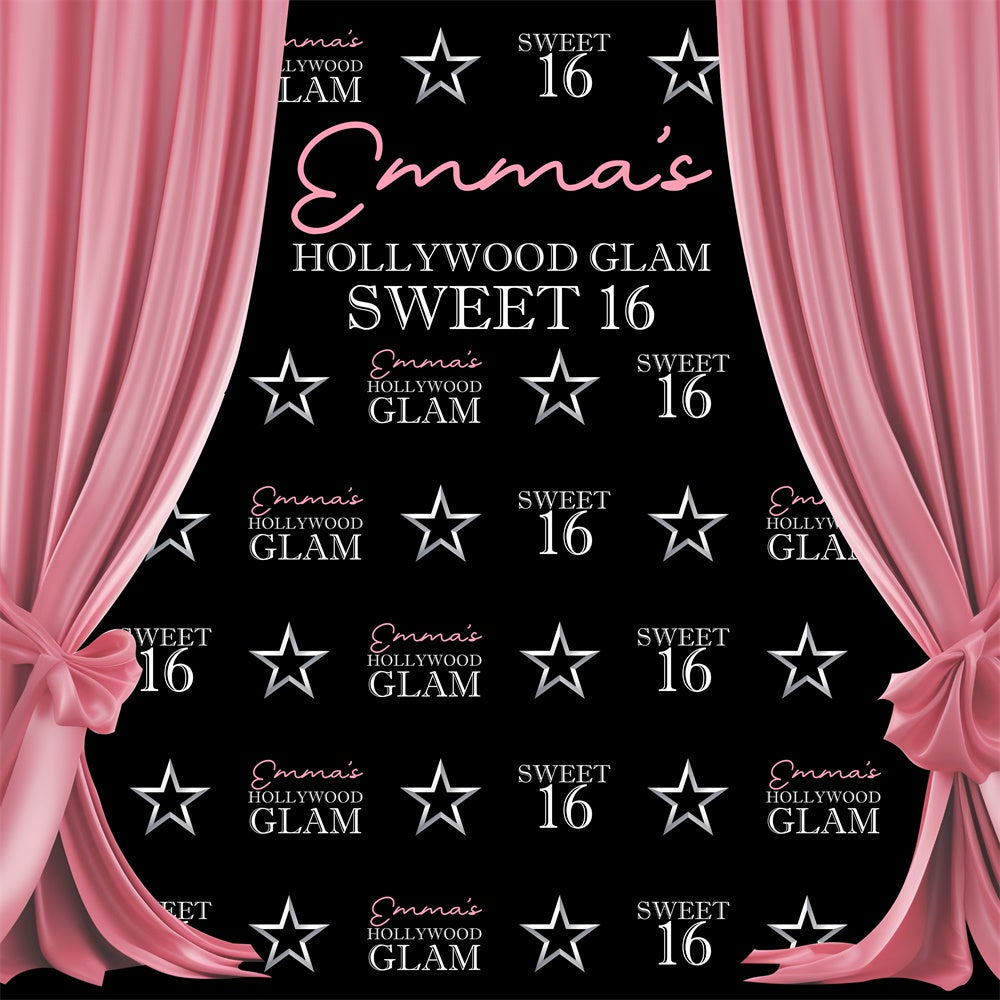 Geburtstag Backdrop Ideen Glamorous Vorhänge Sweet 16 Backdrop BRP5-95