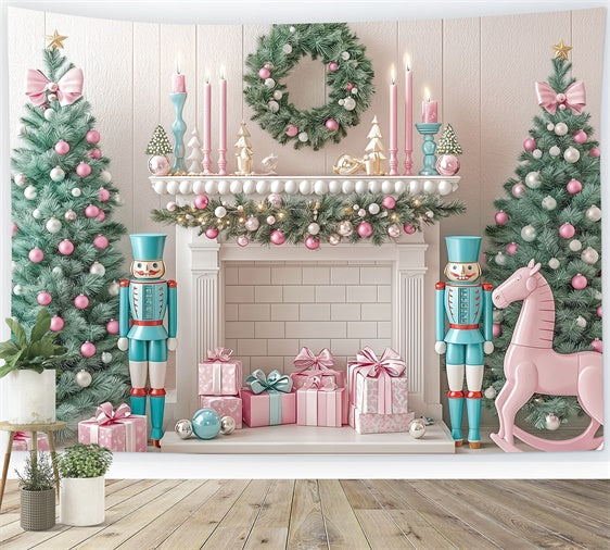 Weihnachtskulisse Pastell Nussknacker Fantasiekulisse BRP57-131