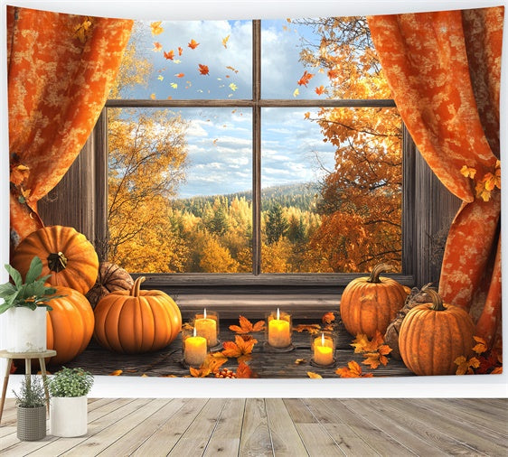 Herbst Fotokulisse Rustikale Fenster Herbstkulisse BRP57-173