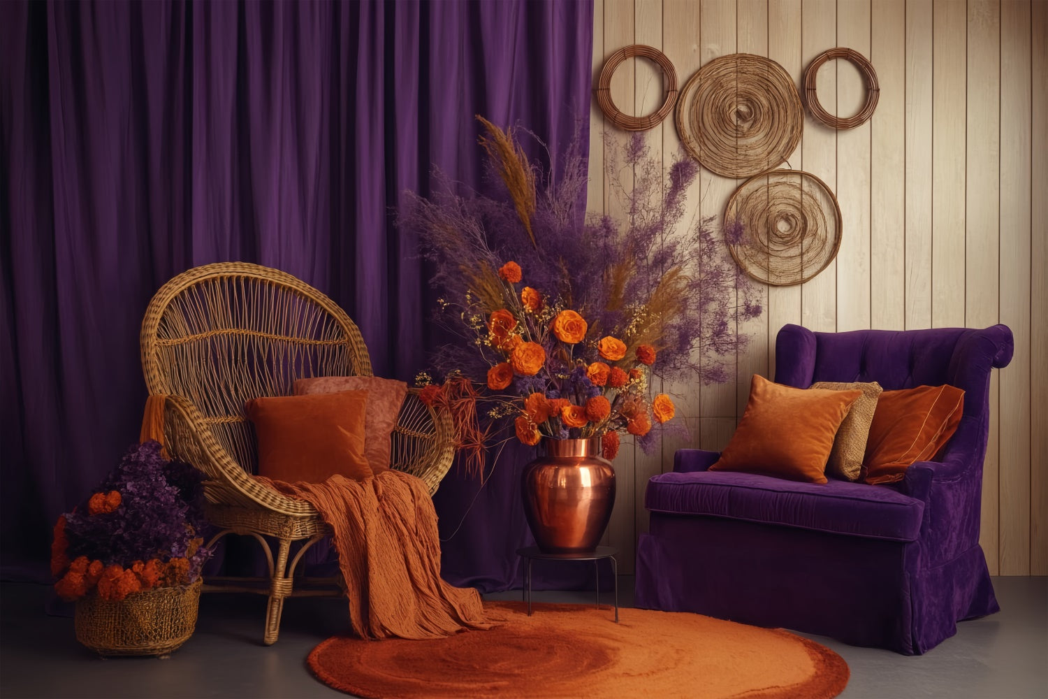 Herbst Fotokulissen Harvest Charm Lounge Backdrop BRP57-186