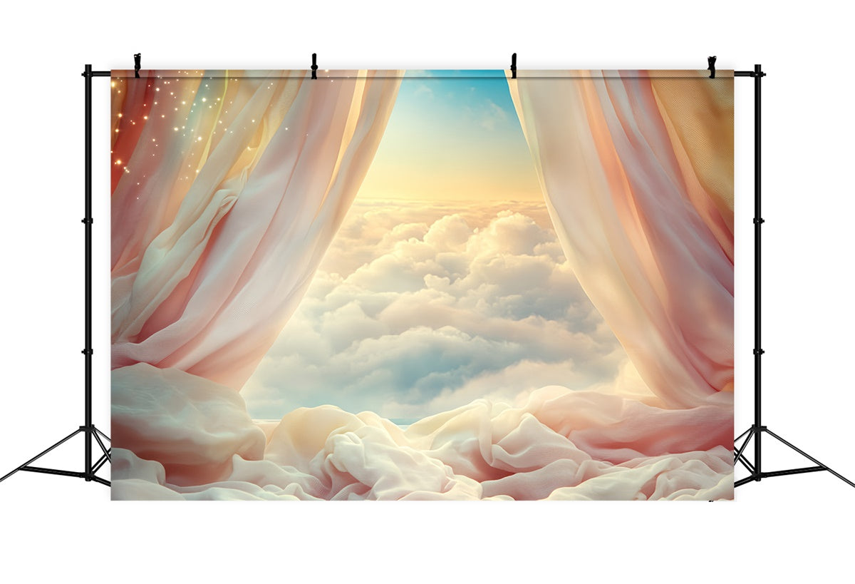Wolkenhimmel Foto Hintergrund Blush Horizon Curtain Backdrop BRP57-205