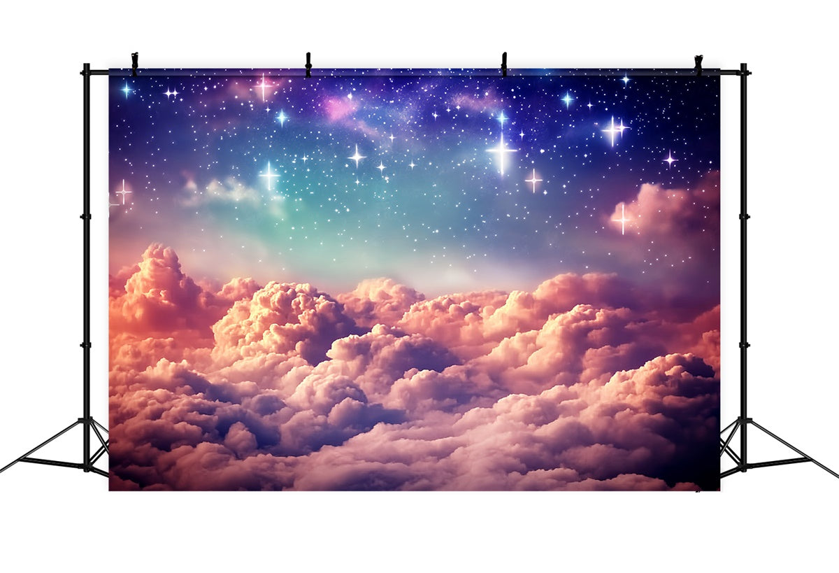 Sternenhimmel Backdrop Twilight Starburst Cloud Fotohintergrund BRP57-207