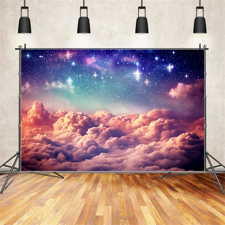 Sternenhimmel Backdrop Twilight Starburst Cloud Fotohintergrund BRP57-207
