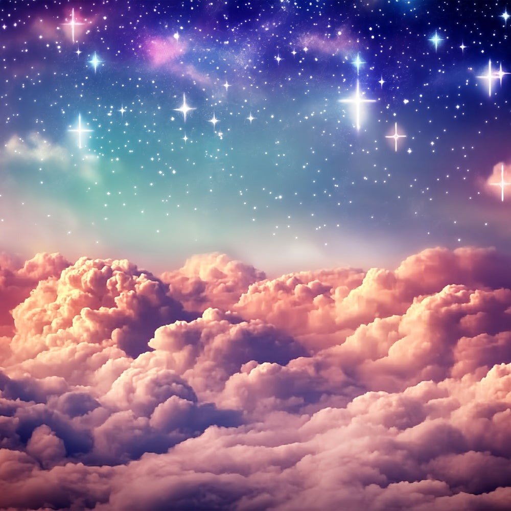 Sternenhimmel Backdrop Twilight Starburst Cloud Fotohintergrund BRP57-207