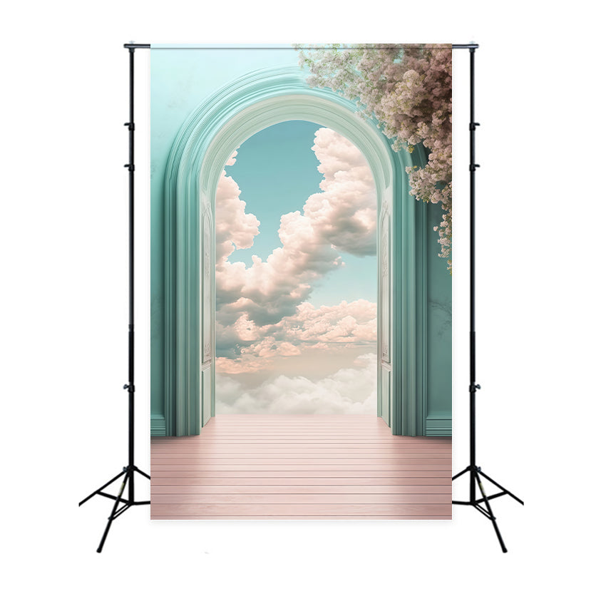 Wolke Backdrop Blumenportal Gelassenheit Fotohintergrund BRP57-212