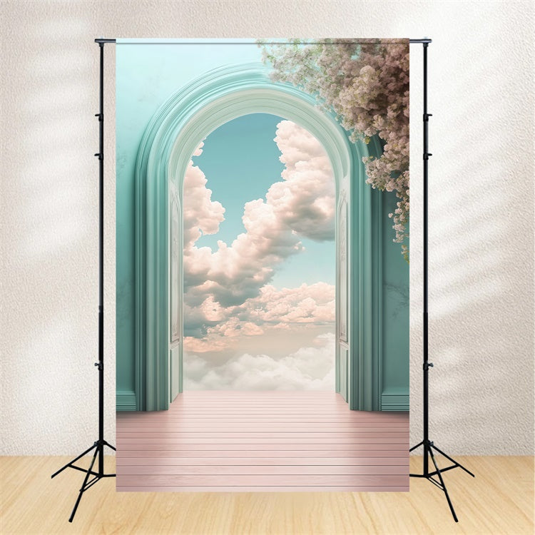 Wolke Backdrop Blumenportal Gelassenheit Fotohintergrund BRP57-212