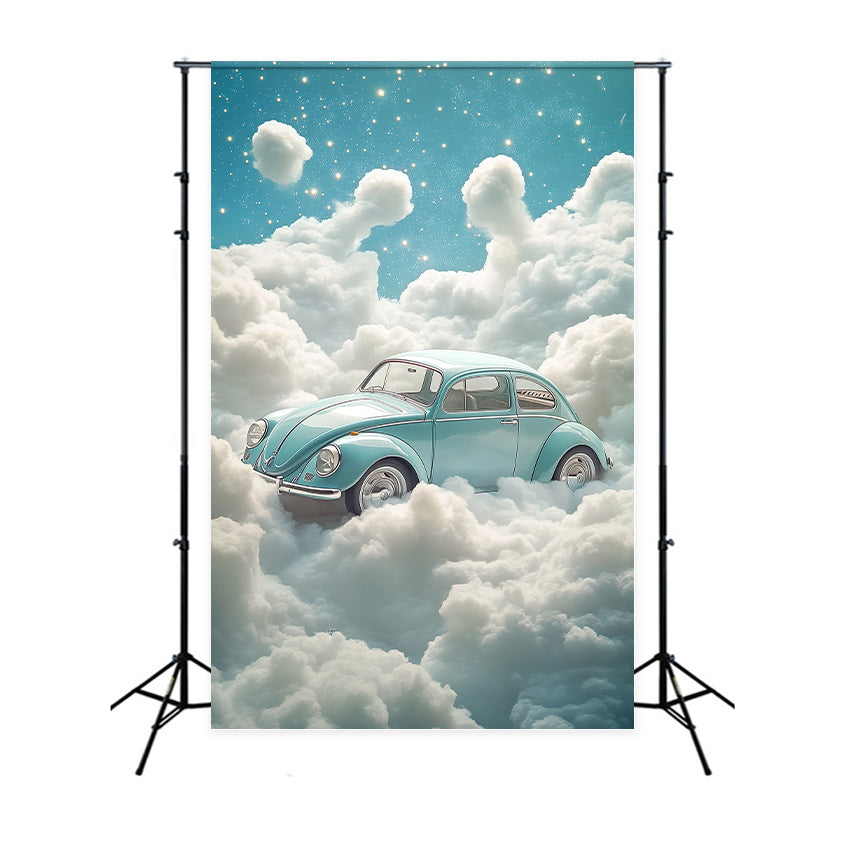 Wolke Fotohintergrund Retro Auto Abenteuer Hintergrund BRP57-213